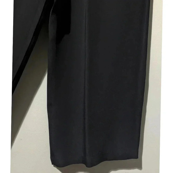 St. John Sport High Rise Wide Leg Silk Blend Pant - Picture 5 of 8